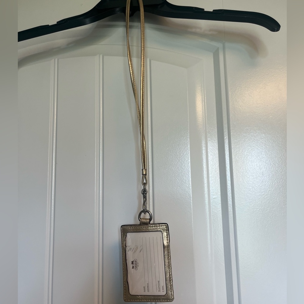 Coach Gold Lanyard